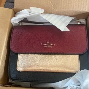 Kate Spade Flap Chin CrossBody Deep Nova